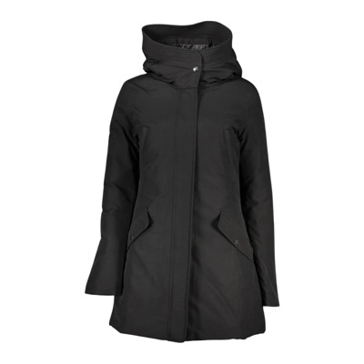 Katoenen parka met meerdere zakken Woolrich , Black , Dames