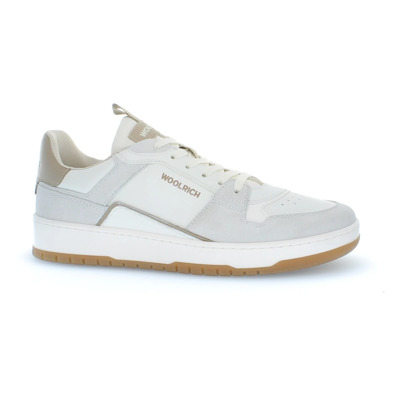 Klassieke Basket Sneakers Wit Woolrich , White , Heren