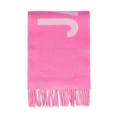 Lécharpe Fringe Logo Sjaal Jacquemus , Pink , Dames