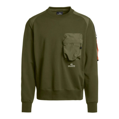 Militaire Fleece Trui Parajumpers , Green , Heren