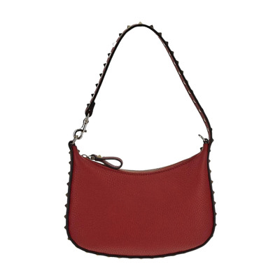 Mini Rockstud Leren Tas Valentino Garavani , Red , Dames