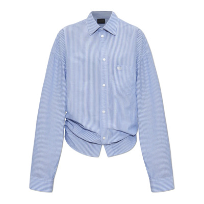 Shirt met streepjespatroon Balenciaga , Blue , Dames