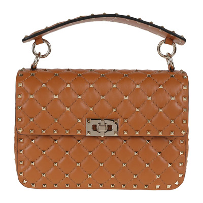 Studded Spike Schoudertas Valentino Garavani , Brown , Dames