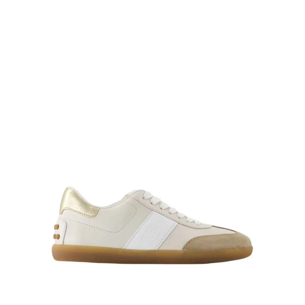 Tod's Low-Top Sneakers - Cassetta Sneaker - Leather - White in beige