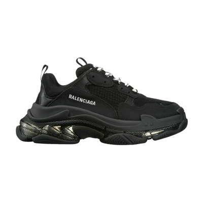 Triple S Clear Sole Sneakers Balenciaga , Black , Dames