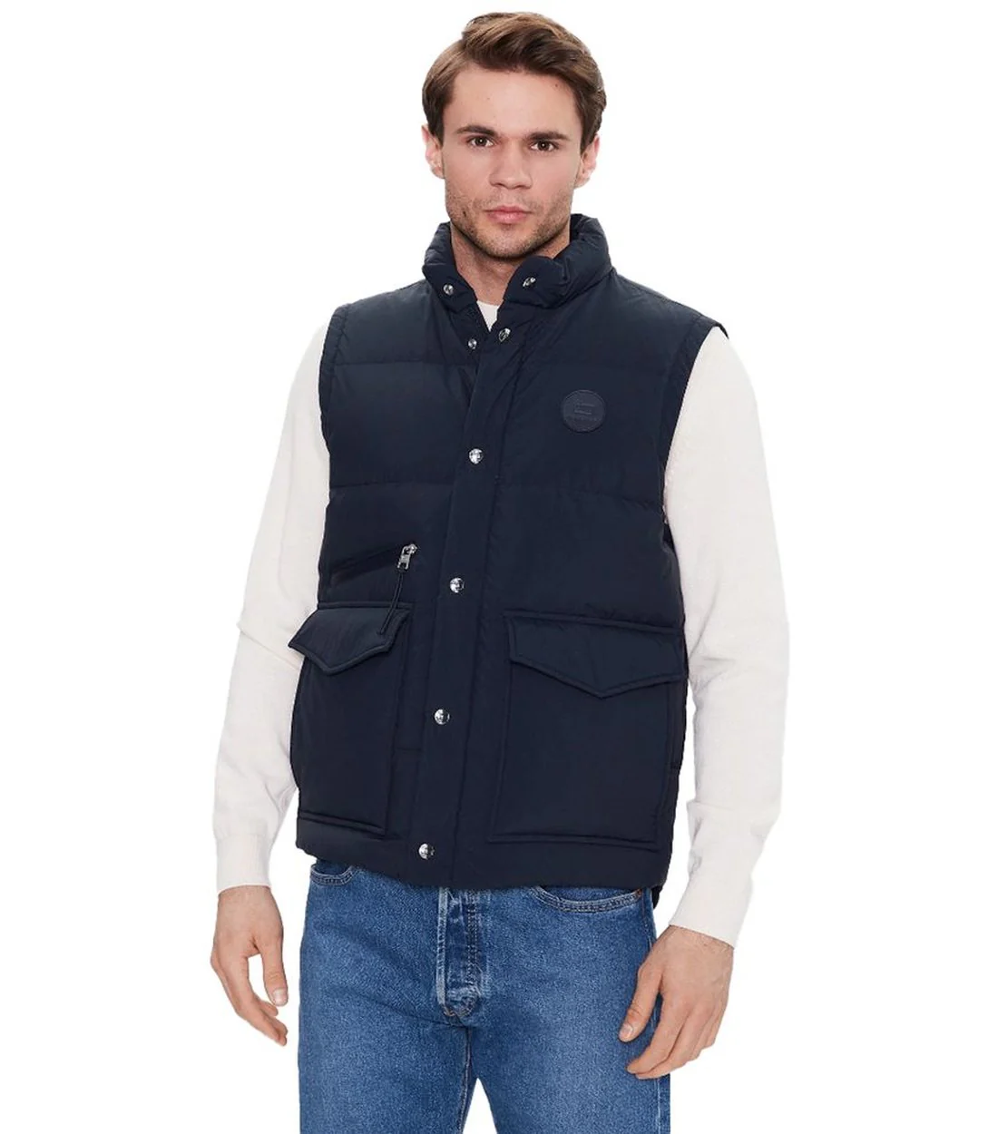 Woolrich Polyester bodywarmer met donsvoering