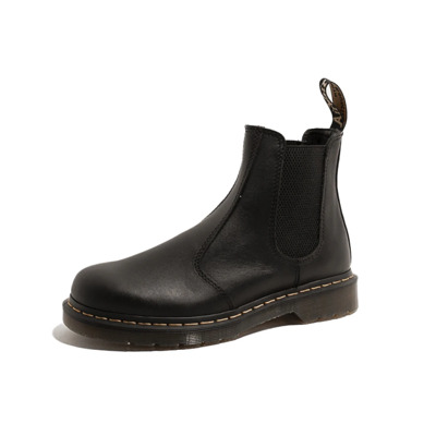 Zwarte Nappa Leren Chelsea Laarzen Dr. Martens , Black , Heren