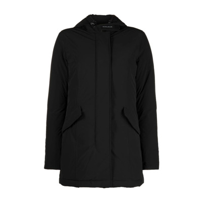 Zwarte Parka Jas voor Mannen Woolrich , Black , Dames