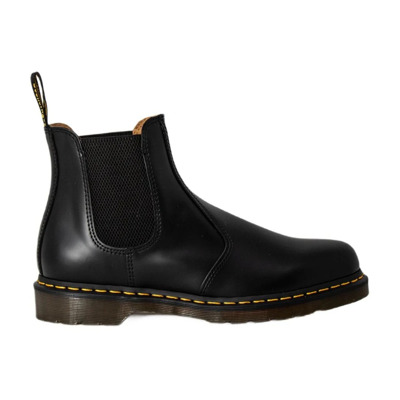 Zwarte Polyester Herenlaarzen Dr. Martens , Black , Heren