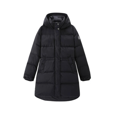 Zwarte Puffer Parka Woolrich , Black , Dames