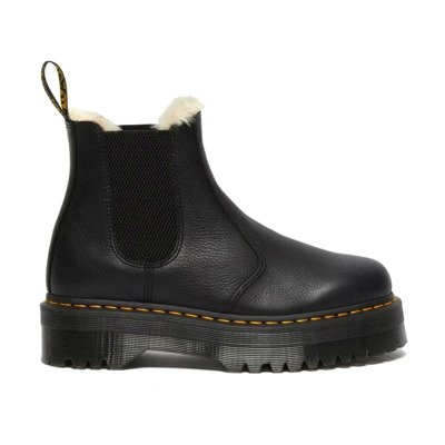 Zwarte Quad Pisa Enkellaarsjes Dr. Martens , Black , Dames